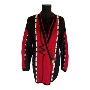 Sandra Miller | Unique Hand Loomed Soft Merino Wool Cardigan Sweater